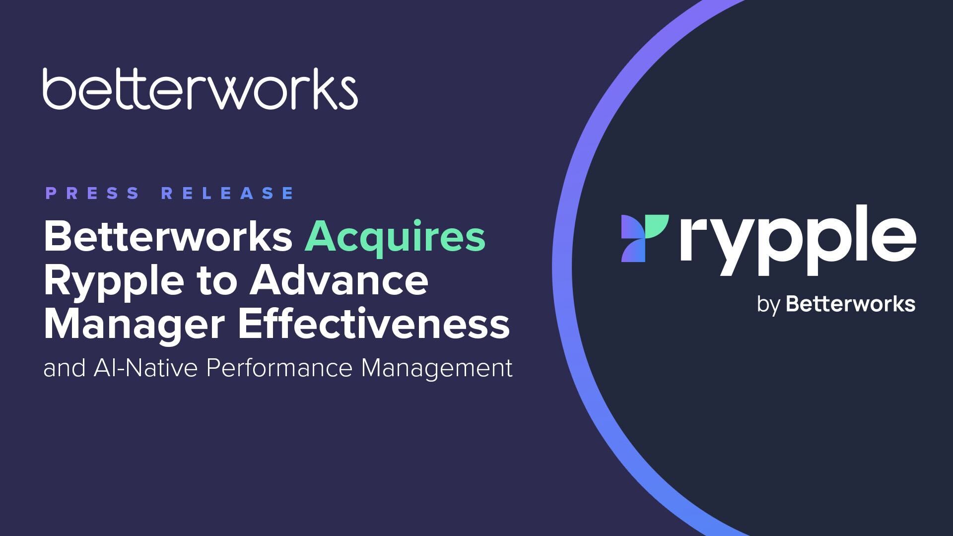 Rypple joining Betterworks